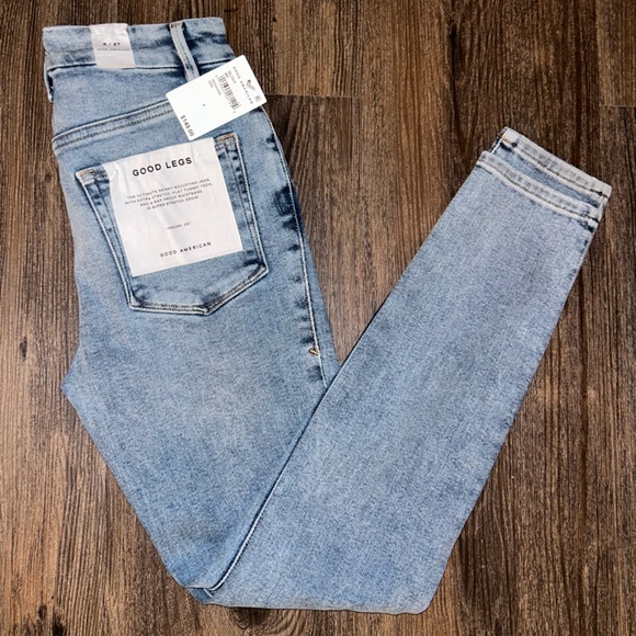 GOOD AMERICAN WOMENS SKINNY JEANS SIZE 27 NEW WITH TAGS NWT - Picture 2 of 10